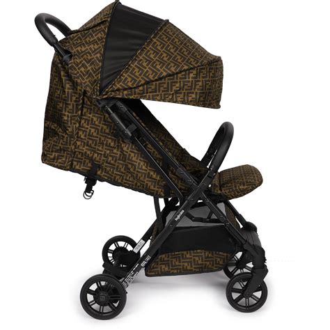 Fendi logo stroller